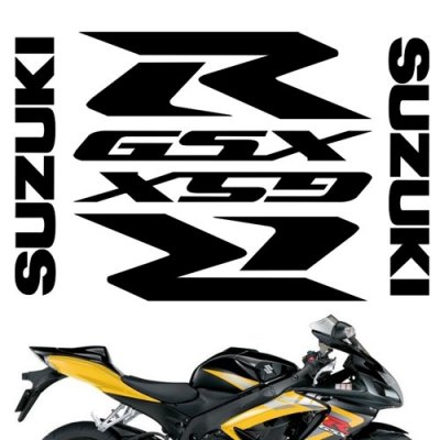 CRAZY IRON Комплект наклеек "SUZUKI GSXR1000" серебристый