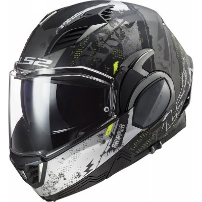 Шлем LS2 FF900 VALIANT II GRIPPER черно-серый матовый