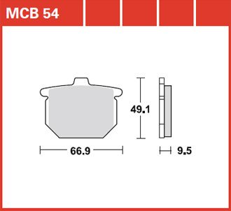 Тормозные колодки Lucas TRW – MCB54LF