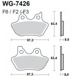 Тормозные колодки WRP WG-7426-F3 (FDB2097 / FA400 / FA434)