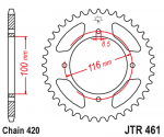 Звезда задняя JTR461.54