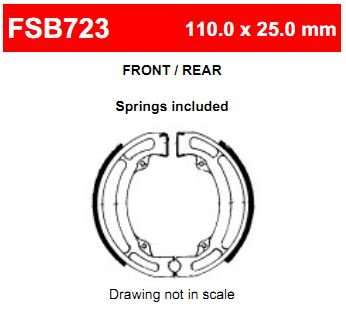 FSB723 Ferodo тормозные колодки