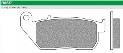 Newfren FD0387SH Тормозные колодки дисковые ROAD HD SINTER (FDB2179ST)