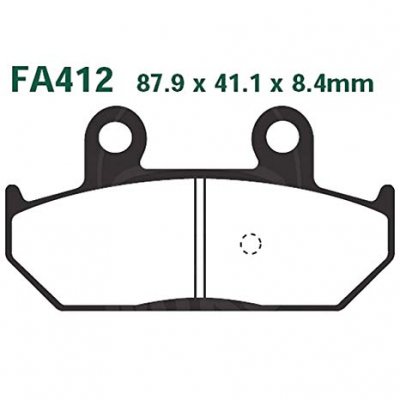 EBC Тормозные колодки для скутера SFA412HH