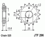 Звезда передняя JTF296.16