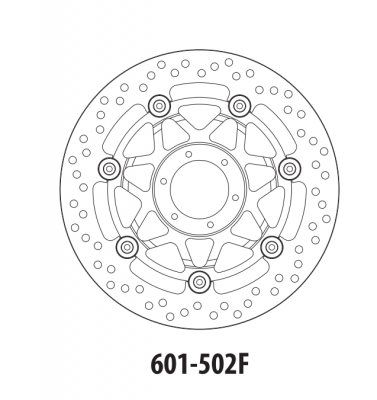 Тормозной диск передний GOLDfren 601-502F