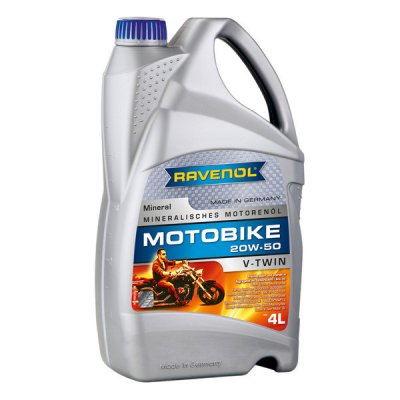Моторное масло Ravenol Motobike V-Twin SAE 20W-50 Mineral (4л)