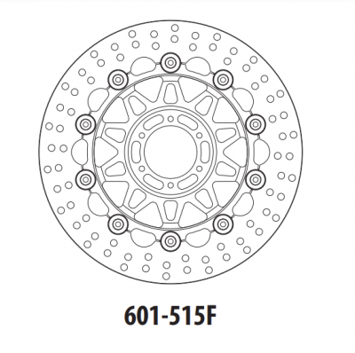 Тормозной диск передний GOLDfren 601-515F