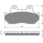 Тормозные колодки для мотоциклов GOLDfren 049 S3