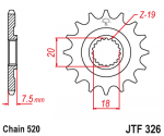 Звезда передняя JTF326.13