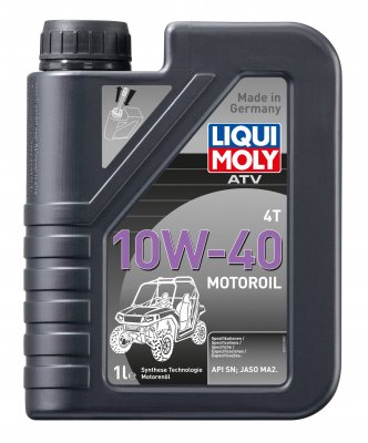 Моторное масло Liqui Moly ATV 4T Motoroil  10W-40 (НС-синтетическое) для квадроциклов 1л