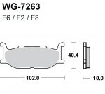 Тормозные колодки WRP WG-7263-F8 (FDB781 / FA179)