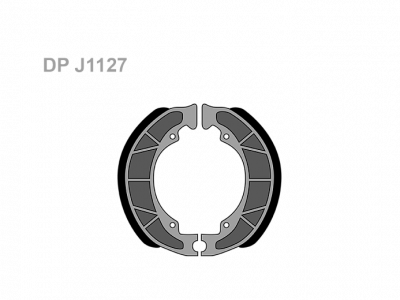 Тормозные колодки барабанные Vesrah DP J1127
