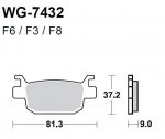 Тормозные колодки WRP WG-7432-F8 (FDB2212 / FA415)