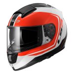 Шлем LS2 FF397 VECTOR FT2 WAKE бело-красно-черный