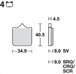 Тормозные колодки Lucas TRW – MCB829SV