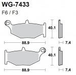 Тормозные колодки WRP  WG-7433-F3 (FDB2213 / FA419)