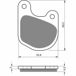 Тормозные колодки для мотоциклов GOLDfren 059 S3