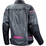 Мотокуртка женская RIVA LADY JACKET черно-темно-серо-розовый