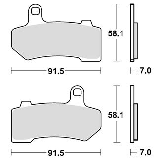 Тормозные колодки Lucas TRW – MCB781SH