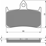 Тормозные колодки для мотоциклов GOLDfren 069 GP5