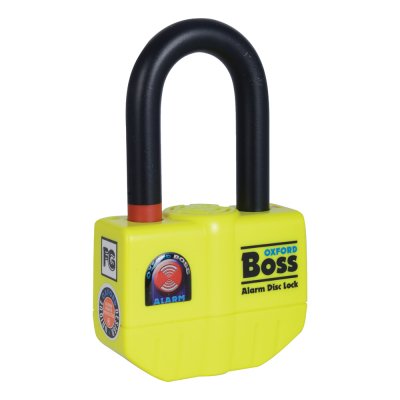 Oxford OF3 Замок на тормозной диск Boss Alarm disc lock- 14mm Yellow