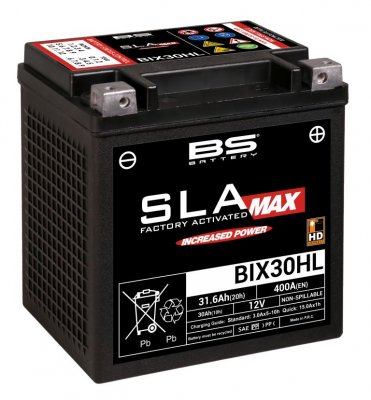 BS-Battery BIX30HL (FA) Аккумулятор для Harley Davidson усиленный 400 Ампер (YIX30HL)