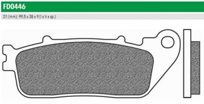 Newfren FD0446TS Тормозные колодки дисковые ROAD TOURING SINTERED (FDB2253ST)