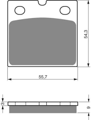 Тормозные колодки для мотоциклов GOLDfren 081 S33