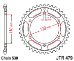 Звезда задняя JTR479.47