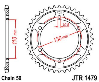 Звезда цепного привода JTR1479.48ZBK
