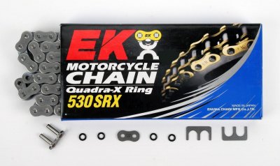 Цепь EK Chain 530SRX серебристая 118 звеньев