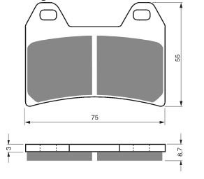 Тормозные колодки AHL FA244