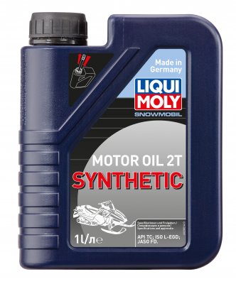 Моторное масло Liqui Moly Snowmobil Motoroil 2T Synthetic (синтетическое) для снегоходов 1л