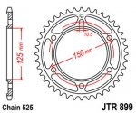 Звезда задняя JTR899.42