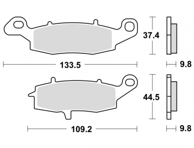 Тормозные колодки Lucas TRW – MCB870SH