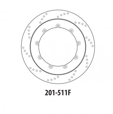 Тормозной диск передний GOLDfren 201-511F