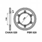 Звезда задняя PBR 820 44 C45 (JTR822.44)