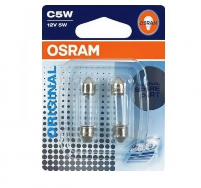 Osram Лампа головного света C5W SV8.5-8 12V5W 3200K 2шт.