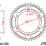 Звезда задняя JTR6.42