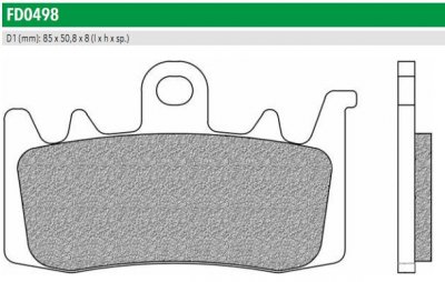 Newfren FD0498SP Тормозные колодки дисковые ROAD TTPRO SINTERED (FDB2265ST)