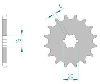 Звезда передняя Afam 28200-13