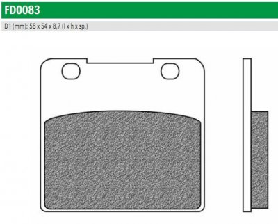 Newfren FD0083TS Тормозные колодки дисковые ROAD TOURING SINTERED (FDB389ST) 