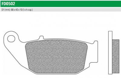 Newfren FD0502TS Тормозные колодки дисковые ROAD TOURING SINTERED (FDB2275ST)