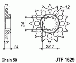 Звезда передняя JTF1529.17RB