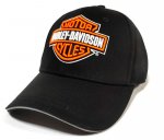 Бейсболка Harley-Davidson оранжевый логотип