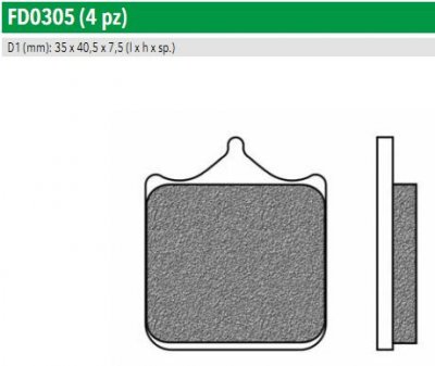 Newfren FD0305SP Тормозные колодки дисковые мото ROAD TT Pro SINTERED (FDB2120ST)